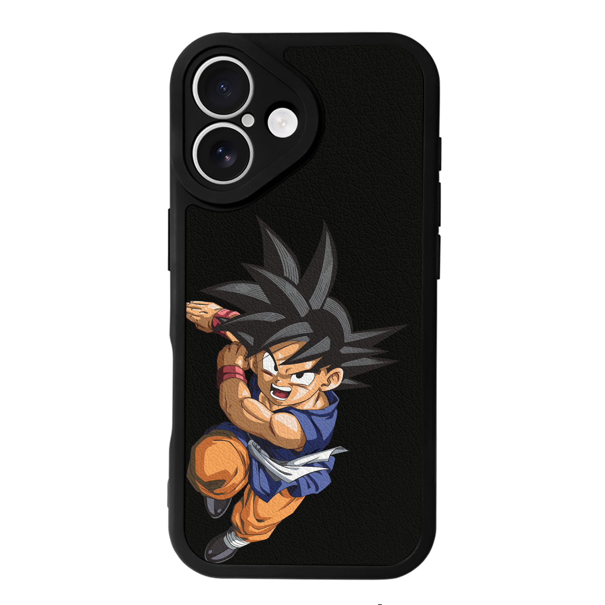 （画像用） ドラゴンボール 孫悟空（そん ごくう）Son Goku カカロット DRAGON BALL Kakarotto 【iPhone 16シリーズ対応】シリコンスマホケース（レザー調） 材質：シリコン